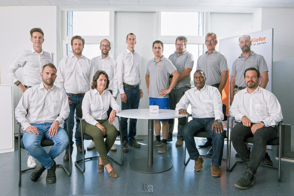 Équipe de collaborateurs en portrait corporate